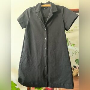 Black camp collar Frank and Oak dress